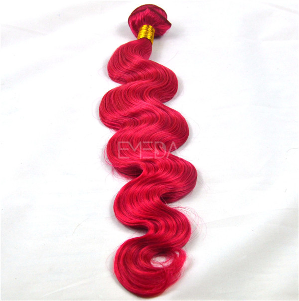 Qingdao Emeda hair factory red hair extension bundles,raw virgin cuticle aligned hair HN171